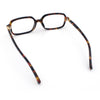 Womens Luxe Narrow Rectangle Plastic Blue Light Filter Computer Glasses