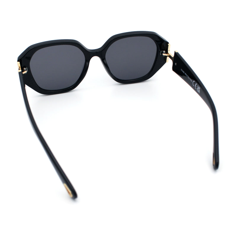 Womens Luxury Fashion Butterfly Plastic Metal Jewel Hinge Sunglasses