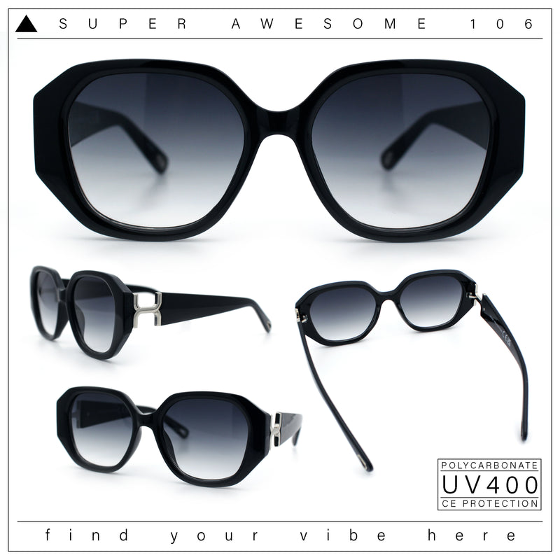 Womens Luxury Fashion Butterfly Plastic Metal Jewel Hinge Sunglasses