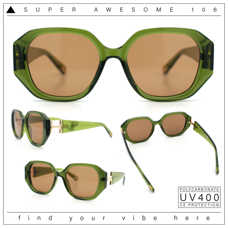 Womens Luxury Fashion Butterfly Plastic Metal Jewel Hinge Sunglasses