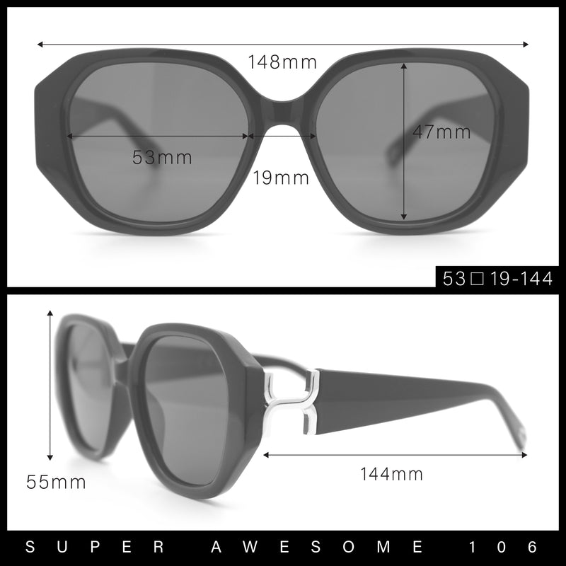 Womens Luxury Fashion Butterfly Plastic Metal Jewel Hinge Sunglasses