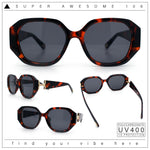 Womens Luxury Fashion Butterfly Plastic Metal Jewel Hinge Sunglasses