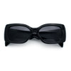 Womens Mod Minimalist Narrow Rectangle Thick Plastic Fashion Sunglasses