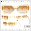 Womens Mod Minimalist Narrow Rectangle Thick Plastic Fashion Sunglasses