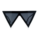 Womens Flat Top Perfect Triangle Bold Oversized Cat Eye Plastic Sunglasses