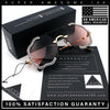 Womens Bling Rhinestone Jewel Rimless Cloud Shape Luxury Sunglasses