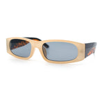 Classy Mod Narrow Rectangle Sport Plastic Dad Fashion Retro Sunglasses