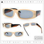 Classy Mod Narrow Rectangle Sport Plastic Dad Fashion Retro Sunglasses