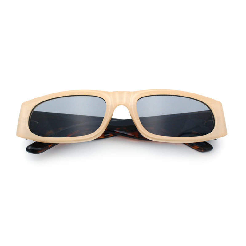 Classy Mod Narrow Rectangle Sport Plastic Dad Fashion Retro Sunglasses
