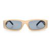 Classy Mod Narrow Rectangle Sport Plastic Dad Fashion Retro Sunglasses