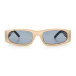 Classy Mod Narrow Rectangle Sport Plastic Dad Fashion Retro Sunglasses