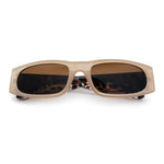 Classy Mod Narrow Rectangle Sport Plastic Dad Fashion Retro Sunglasses