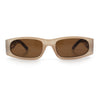 Classy Mod Narrow Rectangle Sport Plastic Dad Fashion Retro Sunglasses