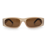 Classy Mod Narrow Rectangle Sport Plastic Dad Fashion Retro Sunglasses