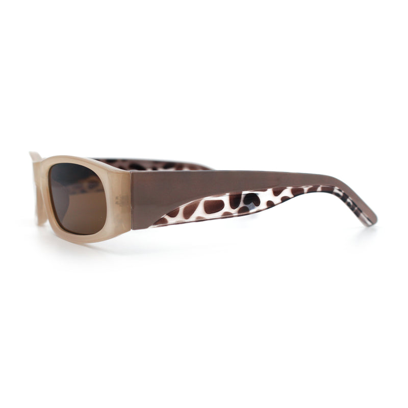 Classy Mod Narrow Rectangle Sport Plastic Dad Fashion Retro Sunglasses