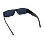 Classy Mod Narrow Rectangle Sport Plastic Dad Fashion Retro Sunglasses