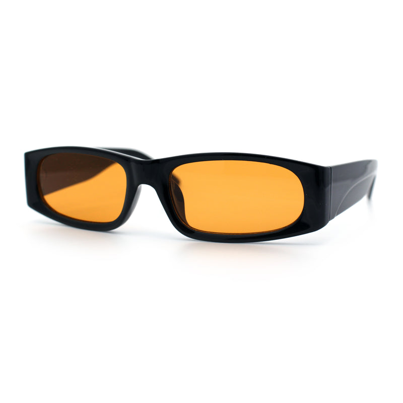 Classy Mod Narrow Rectangle Sport Plastic Dad Fashion Retro Sunglasses