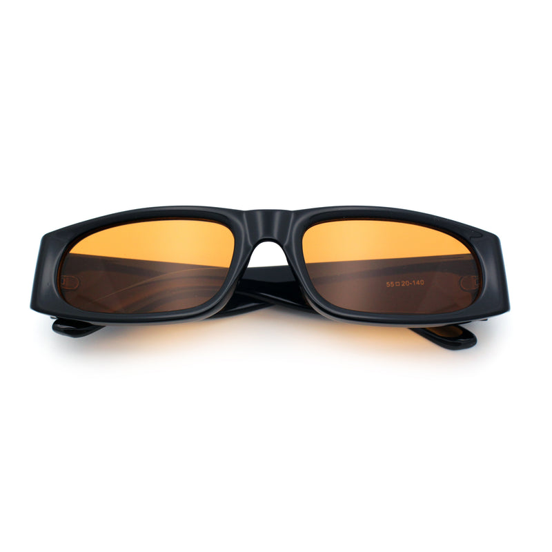 Classy Mod Narrow Rectangle Sport Plastic Dad Fashion Retro Sunglasses
