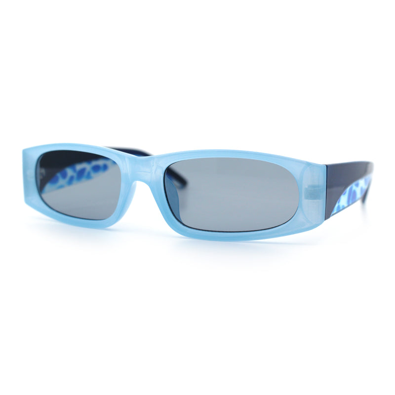 Classy Mod Narrow Rectangle Sport Plastic Dad Fashion Retro Sunglasses