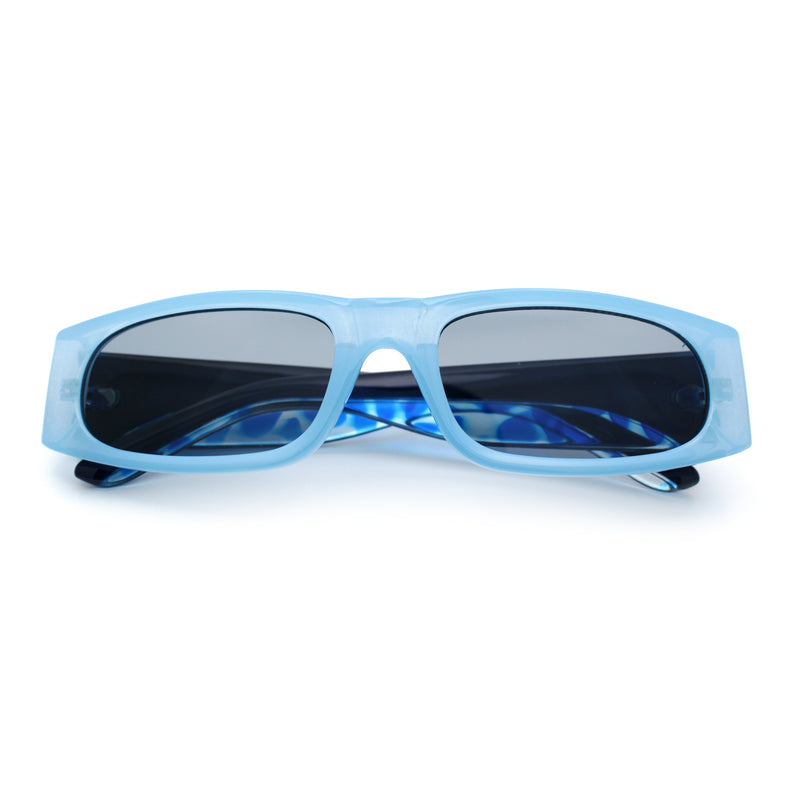 Classy Mod Narrow Rectangle Sport Plastic Dad Fashion Retro Sunglasses