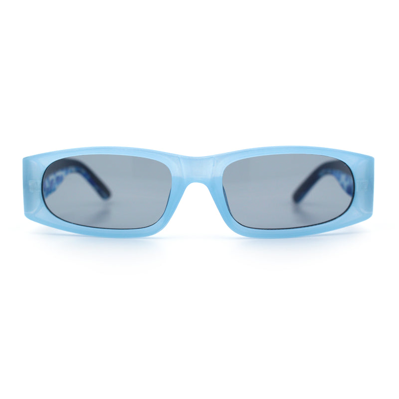 Classy Mod Narrow Rectangle Sport Plastic Dad Fashion Retro Sunglasses