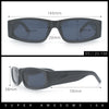 Classy Mod Narrow Rectangle Sport Plastic Dad Fashion Retro Sunglasses