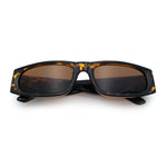 Classy Mod Narrow Rectangle Sport Plastic Dad Fashion Retro Sunglasses
