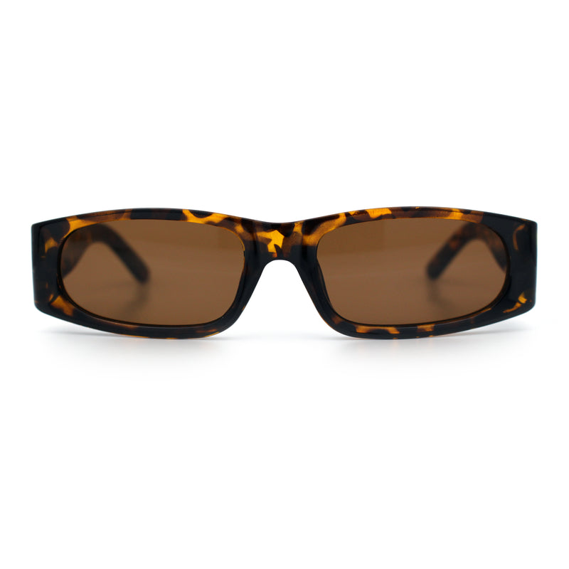 Classy Mod Narrow Rectangle Sport Plastic Dad Fashion Retro Sunglasses