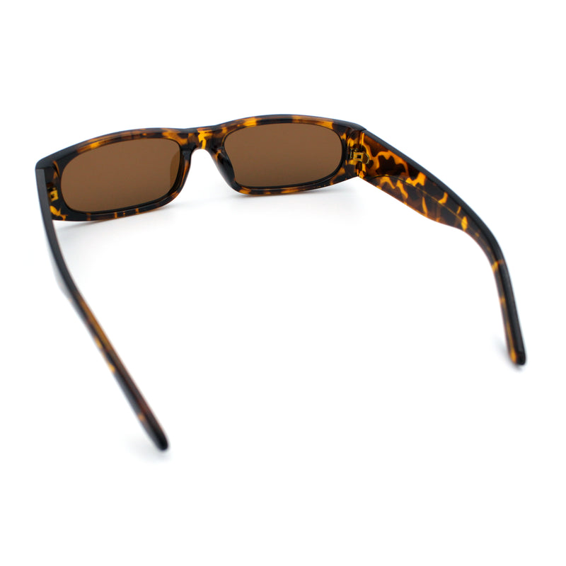 Classy Mod Narrow Rectangle Sport Plastic Dad Fashion Retro Sunglasses