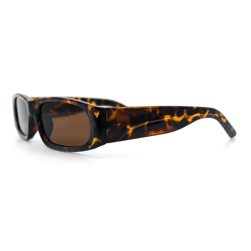 Classy Mod Narrow Rectangle Sport Plastic Dad Fashion Retro Sunglasses