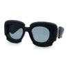 Womens Thick Plastic Bubble Balloon Frame Rectangle Funky Sunglasses