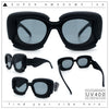 Womens Thick Plastic Bubble Balloon Frame Rectangle Funky Sunglasses
