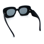 Womens Thick Plastic Bubble Balloon Frame Rectangle Funky Sunglasses