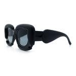 Womens Thick Plastic Bubble Balloon Frame Rectangle Funky Sunglasses