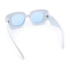 Womens Thick Plastic Bubble Balloon Frame Rectangle Funky Sunglasses