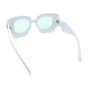 Womens Thick Plastic Bubble Balloon Frame Rectangle Funky Sunglasses