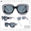 Womens Thick Plastic Bubble Balloon Frame Rectangle Funky Sunglasses