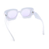 Womens Thick Plastic Bubble Balloon Frame Rectangle Funky Sunglasses