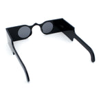 Keyhole Bridge Rectangle Bar Shape Round Circle Lens Hipster Sunglasses