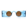 Keyhole Bridge Rectangle Bar Shape Round Circle Lens Hipster Sunglasses
