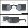Keyhole Bridge Rectangle Bar Shape Round Circle Lens Hipster Sunglasses