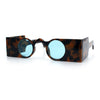 Keyhole Bridge Rectangle Bar Shape Round Circle Lens Hipster Sunglasses