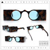 Keyhole Bridge Rectangle Bar Shape Round Circle Lens Hipster Sunglasses