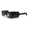 Keyhole Bridge Rectangle Bar Shape Round Circle Lens Hipster Sunglasses