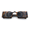 Keyhole Bridge Rectangle Bar Shape Round Circle Lens Hipster Sunglasses