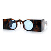 Keyhole Bridge Rectangle Bar Shape Round Circle Lens Hipster Sunglasses
