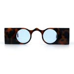 Keyhole Bridge Rectangle Bar Shape Round Circle Lens Hipster Sunglasses