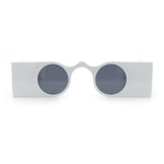 Keyhole Bridge Rectangle Bar Shape Round Circle Lens Hipster Sunglasses