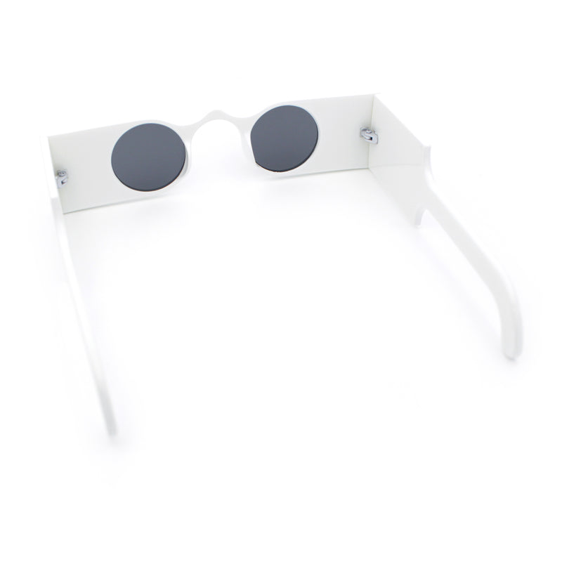 Keyhole Bridge Rectangle Bar Shape Round Circle Lens Hipster Sunglasses