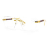 Retro Gangster Rapper Luxury Clear Lens Rimless Rectangle Fashion Eyeglasses